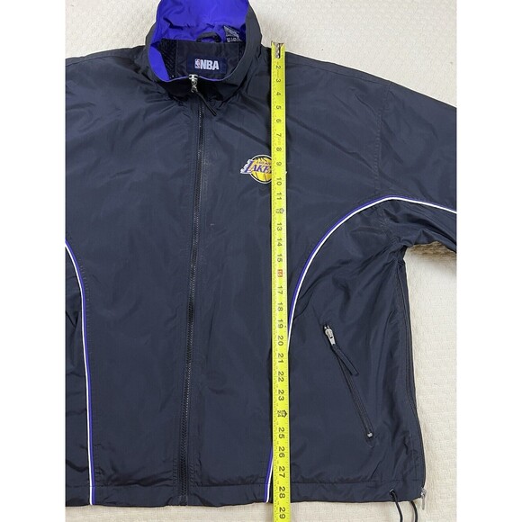 Vintage Lakers Jacket Retro 90’s Full Zip Windbreaker NBA Y2K | Size Large - Picture 14 of 16